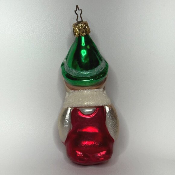 Vintage 90's Old World Christmas Inge Glas Pinocchio Elf Ornament 4-1/2" - Picture 3 of 6